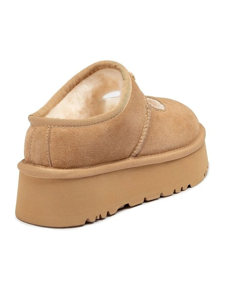 Mary Jane Emb Logo Platform Shoes in Sand image 5