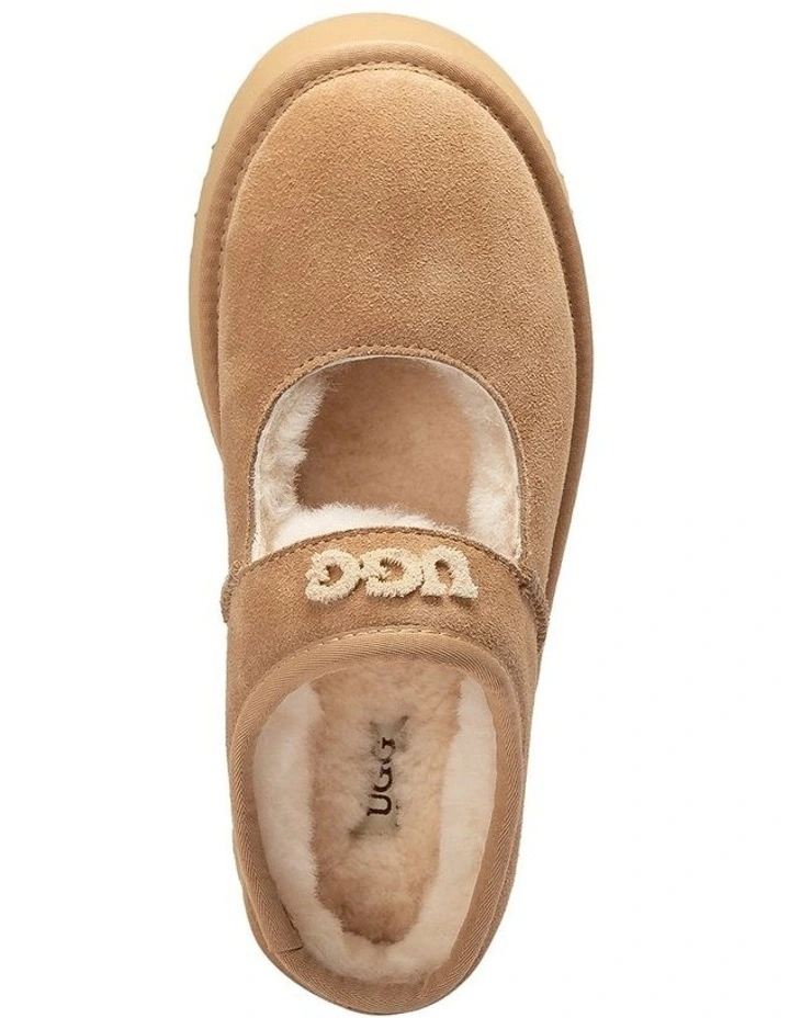 Mary Jane Emb Logo Platform Shoes in Sand image 7