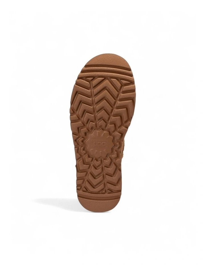 Classic Dana Emb Logo Platform Ultra Boots in Chestnut image 7