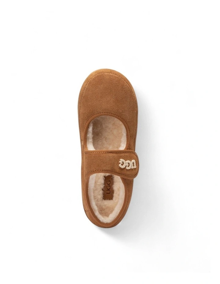 Mary Jane Emb Logo Shoes in Chestnut image 7
