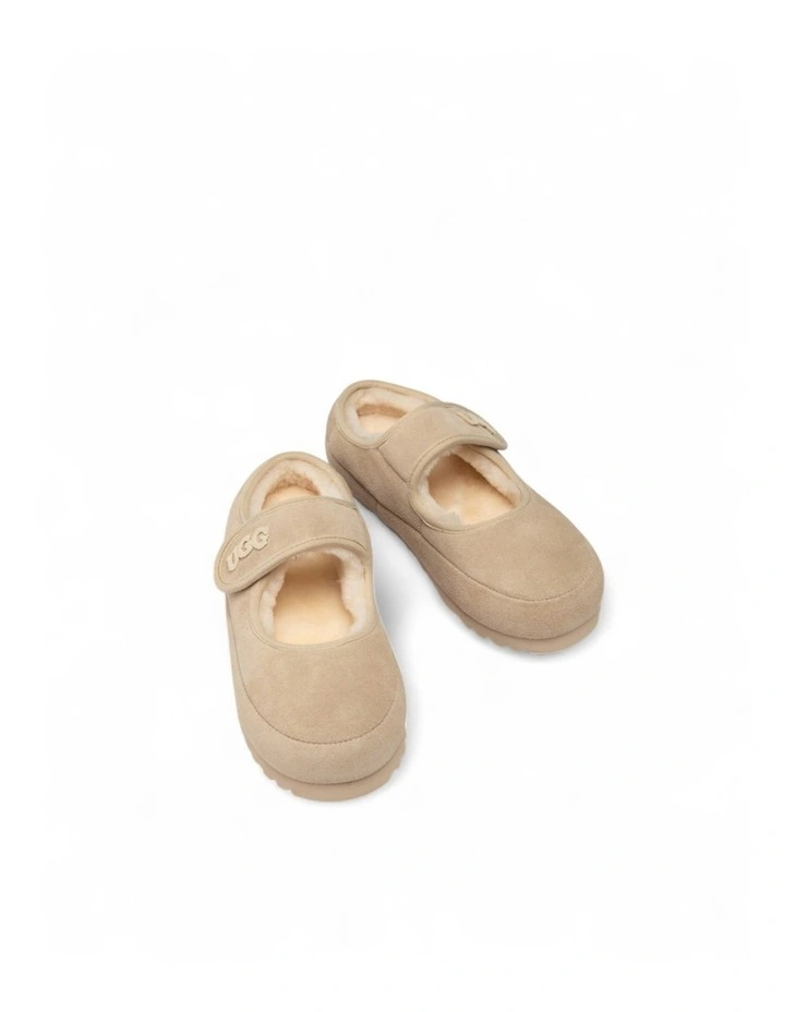 Mary Jane Emb Logo Shoes in Beige image 3