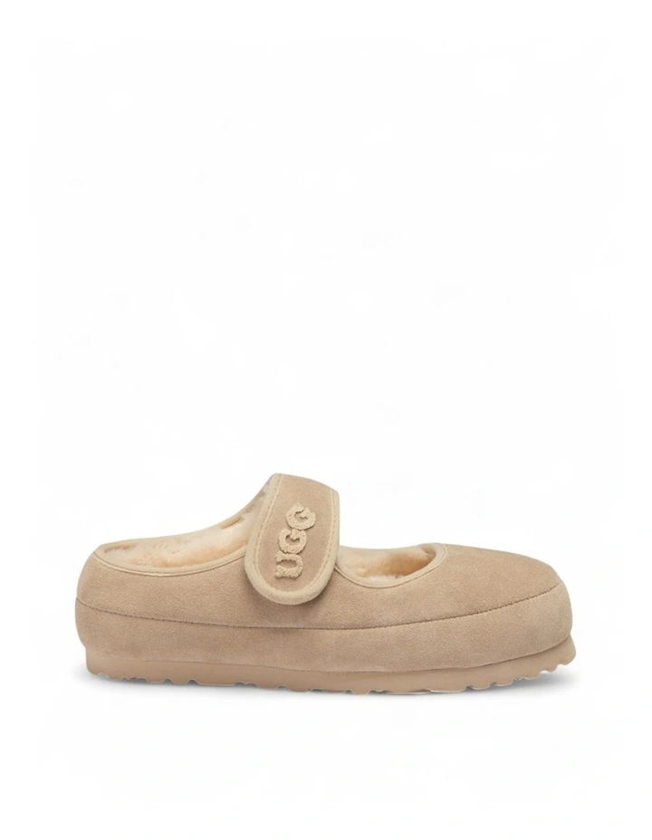 Mary Jane Emb Logo Shoes in Beige image 4