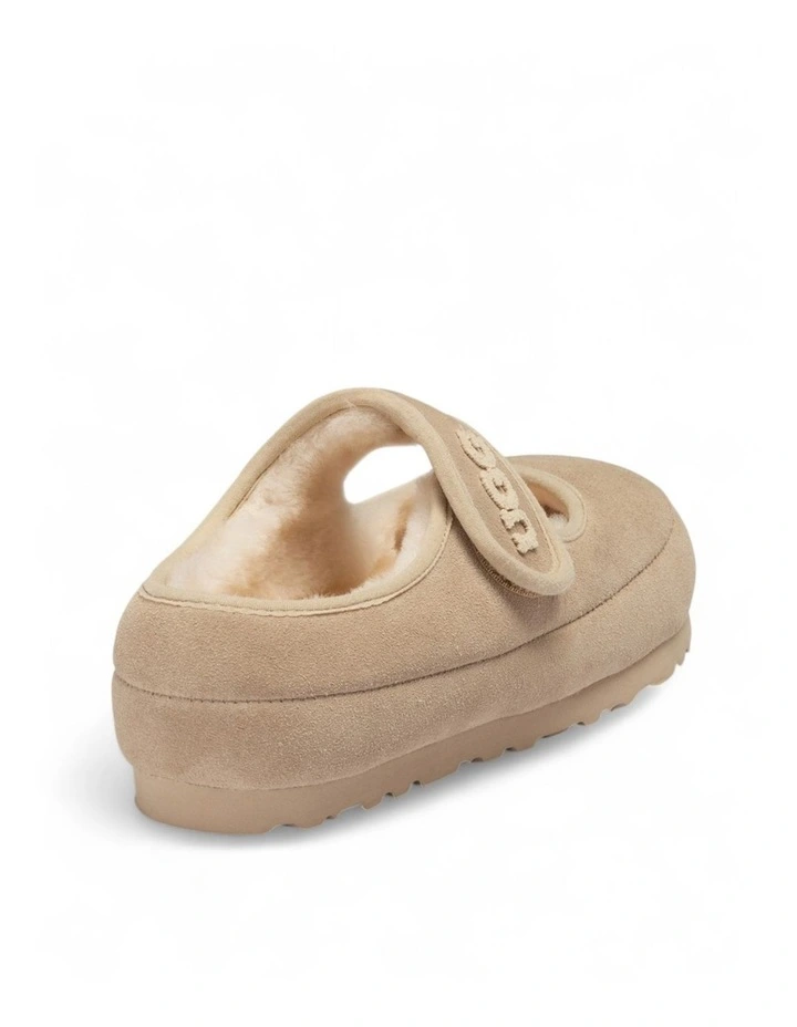 Mary Jane Emb Logo Shoes in Beige image 5