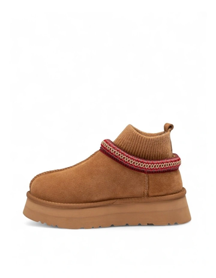 Sydney Knit Platform Slipper in Chestnut image 6