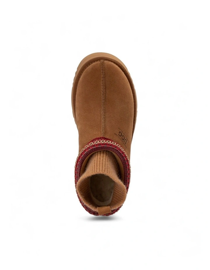 Sydney Knit Platform Slipper in Chestnut image 7