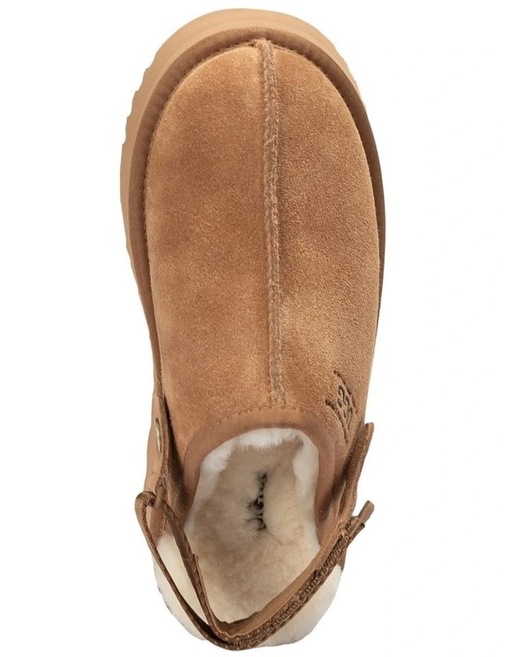 Oz Platform Shearling Clog in Chestnut image 6