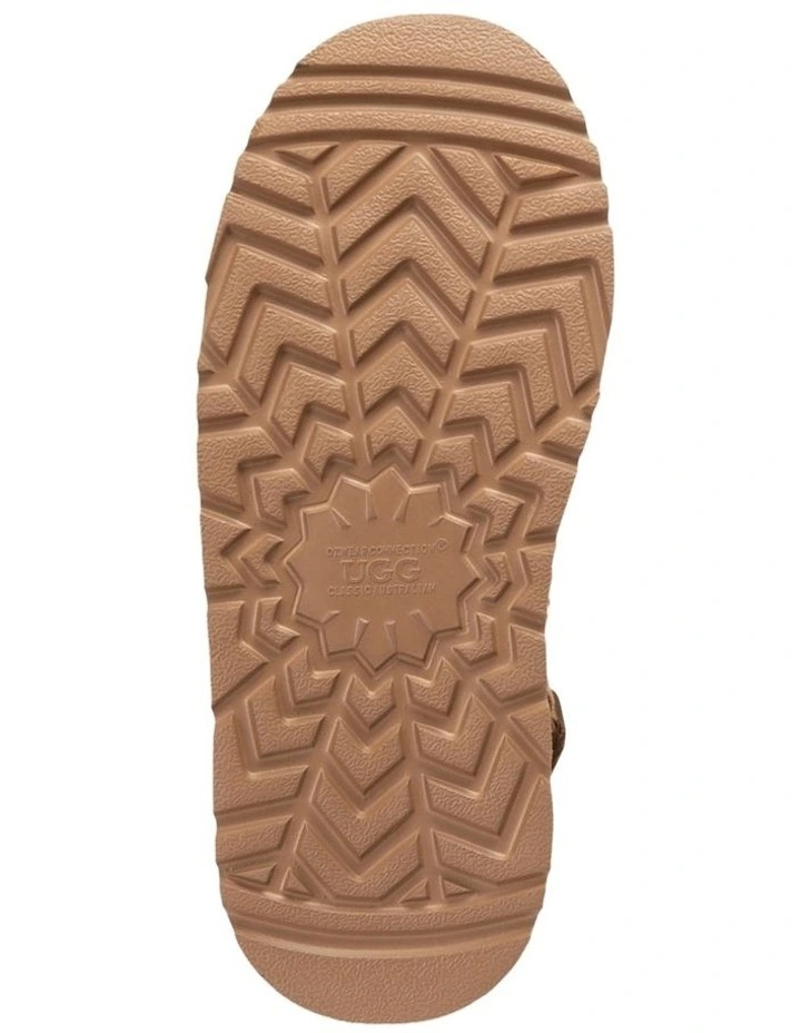 Oz Platform Shearling Clog in Chestnut image 7