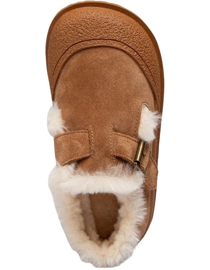 Kids Shearling Mary Janes in Chestnut image 6