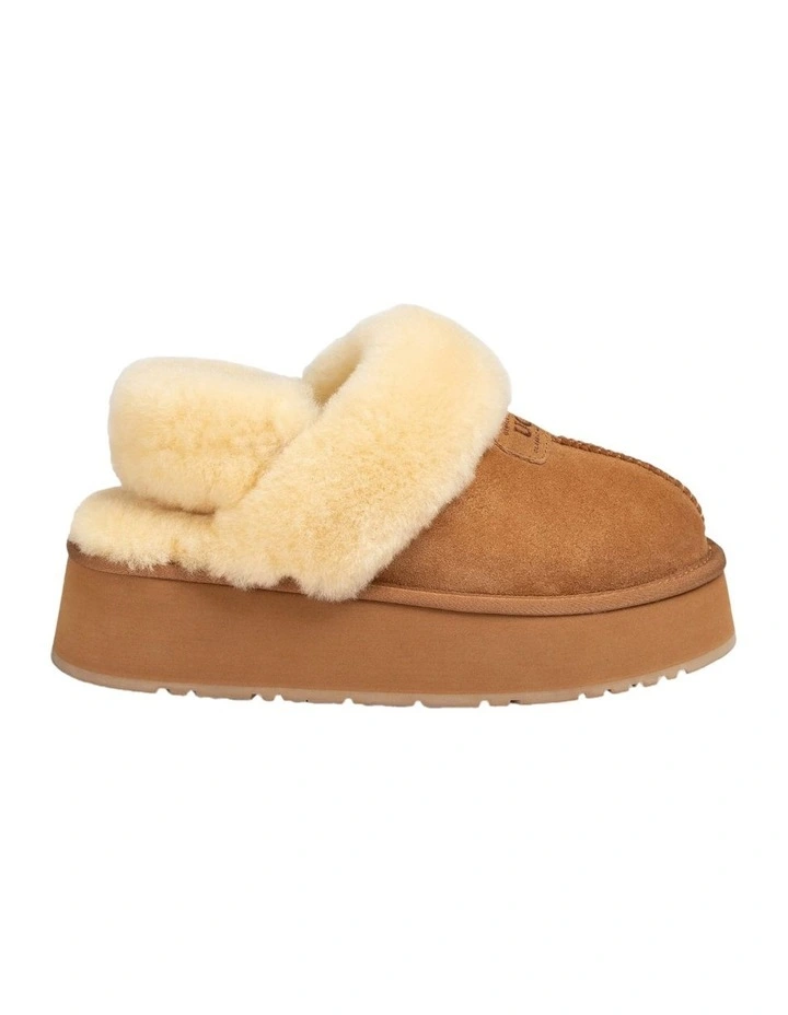 Coquette Platform Slipper in Chestnut image 2