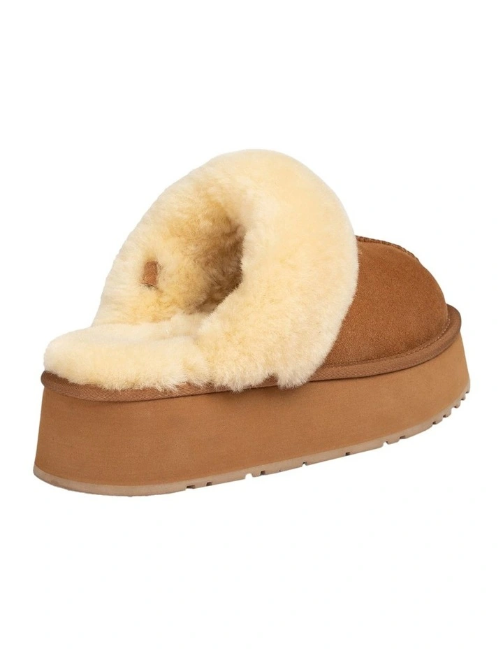 Coquette Platform Slipper in Chestnut image 6