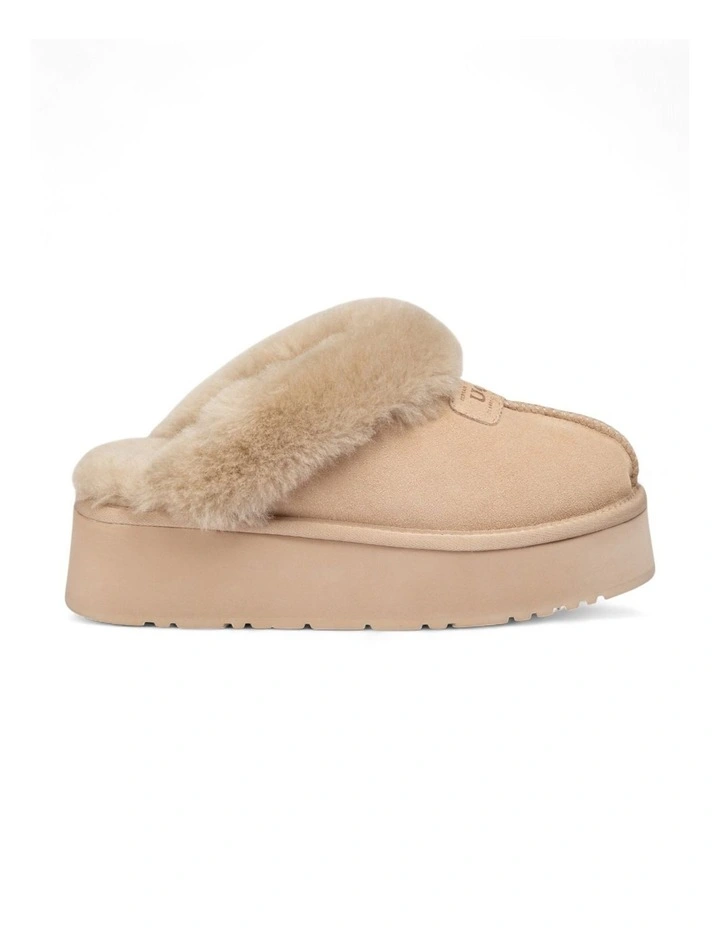 Coquette Platform Slipper in Beige image 5