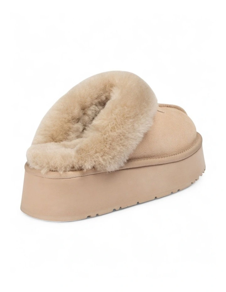 Coquette Platform Slipper in Beige image 6