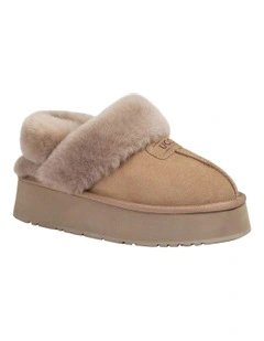 Coquette Platform Slipper in Brown