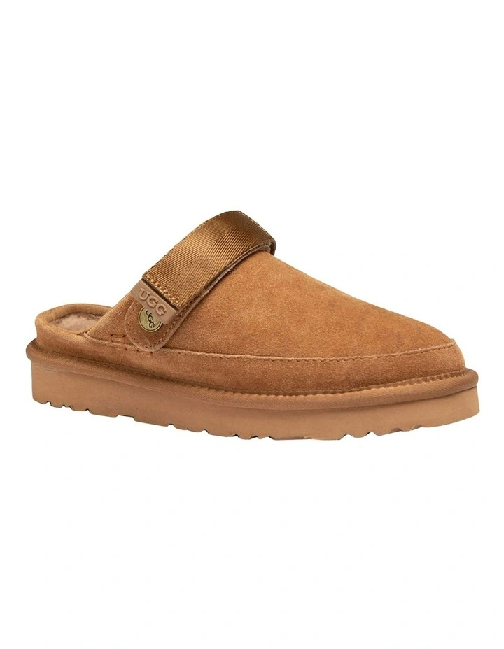 Oz Shearling Clog in Chestnut image 1