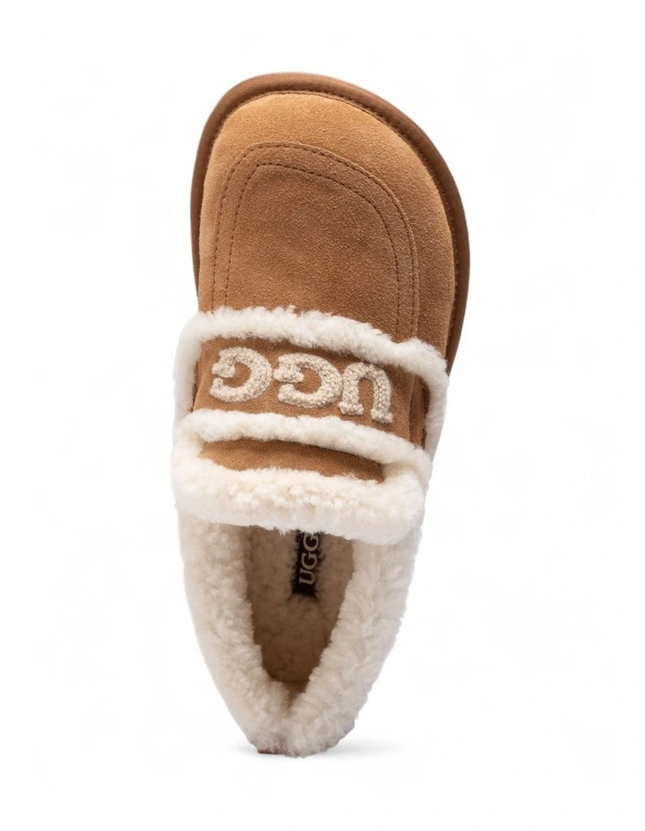 Violet Shearling Loafer in Chestnut image 6