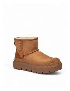 Classic Plus Mini Boots in Chestnut
