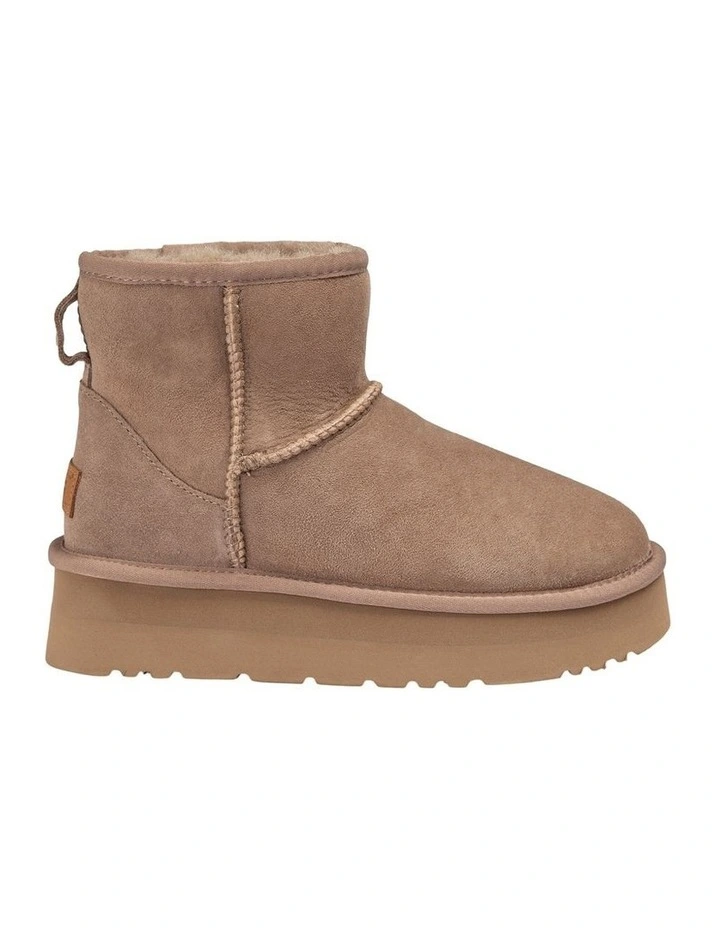 Classic Platform Mini Boots in Brown image 3