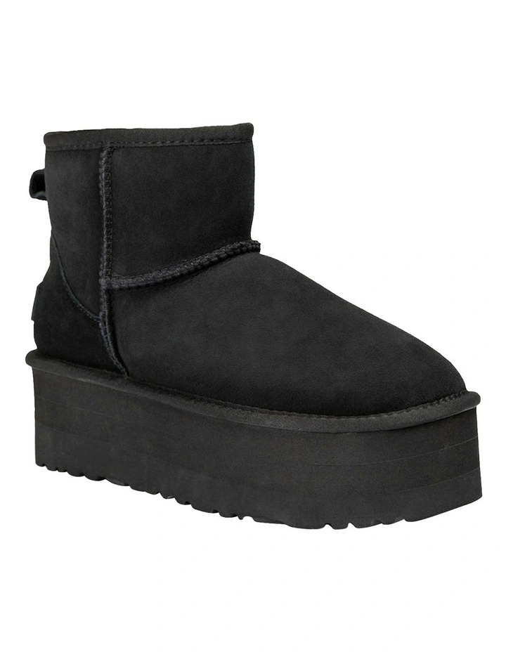 Classic Platform Mini Boots 5cm in Black image 1