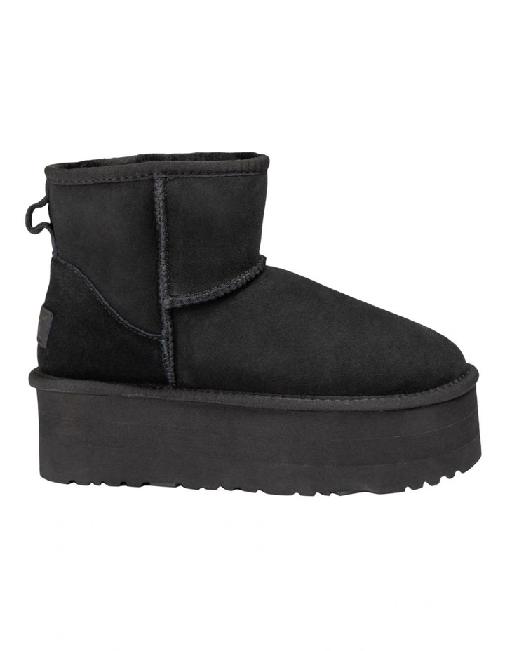 Classic Platform Mini Boots 5cm in Black image 3