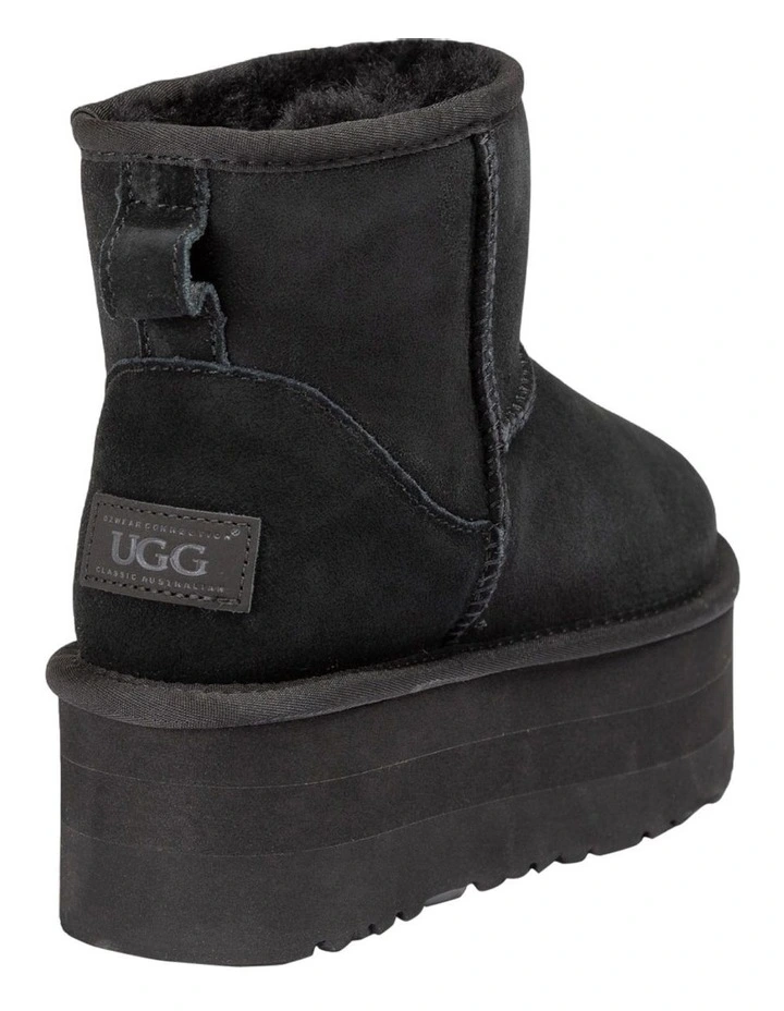 Classic Platform Mini Boots 5cm in Black image 4