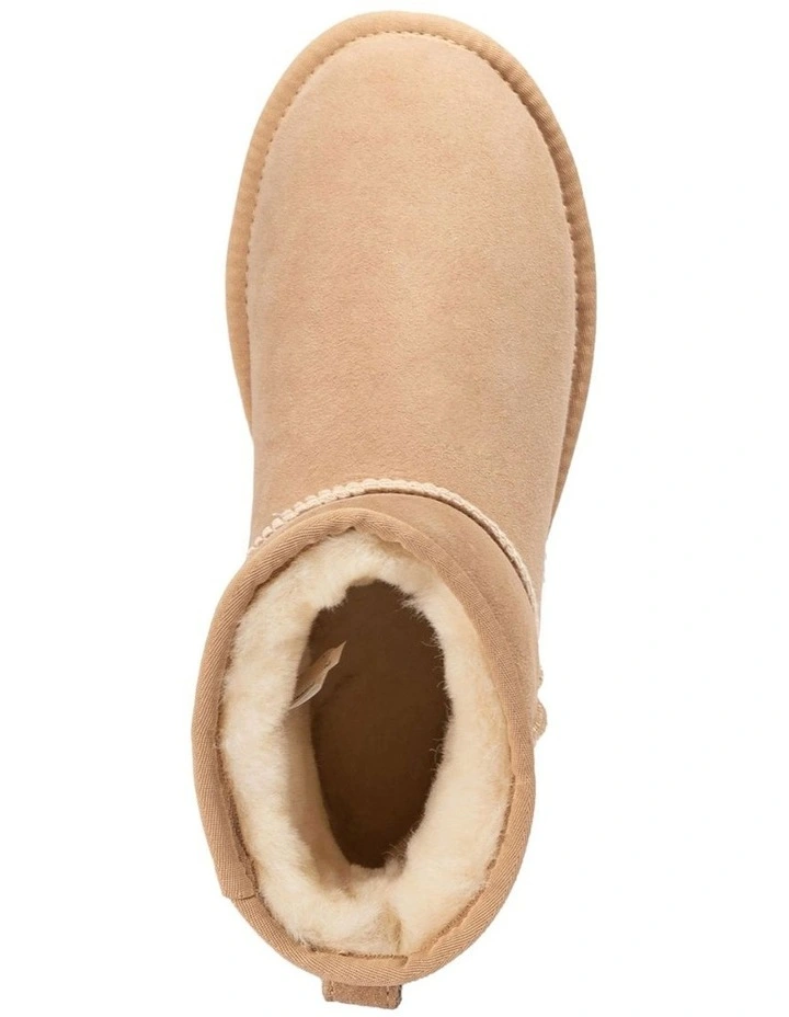 Classic Platform Mini Boots 5cm in Sand image 6