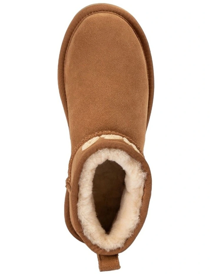 Classic Knit Logo Ultra Mini Boots in Chestnut image 5