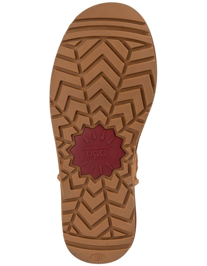 Classic Knit Logo Ultra Mini Boots in Chestnut image 6