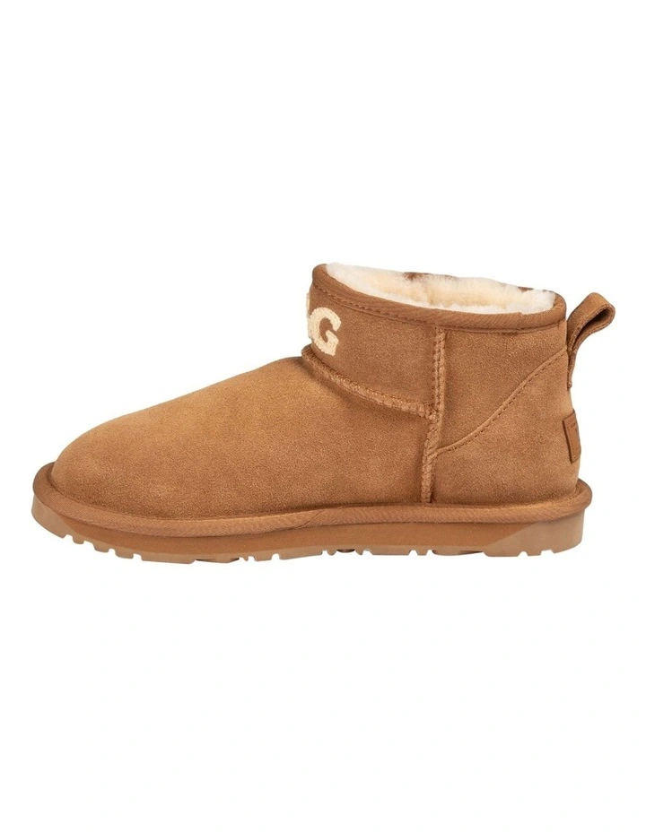 Classic Knit Logo Ultra Mini Boots in Chestnut image 7