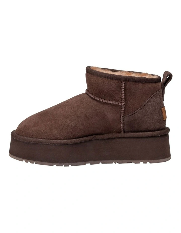 Classic Platform Ultra Mini Boots in Chocolate image 5