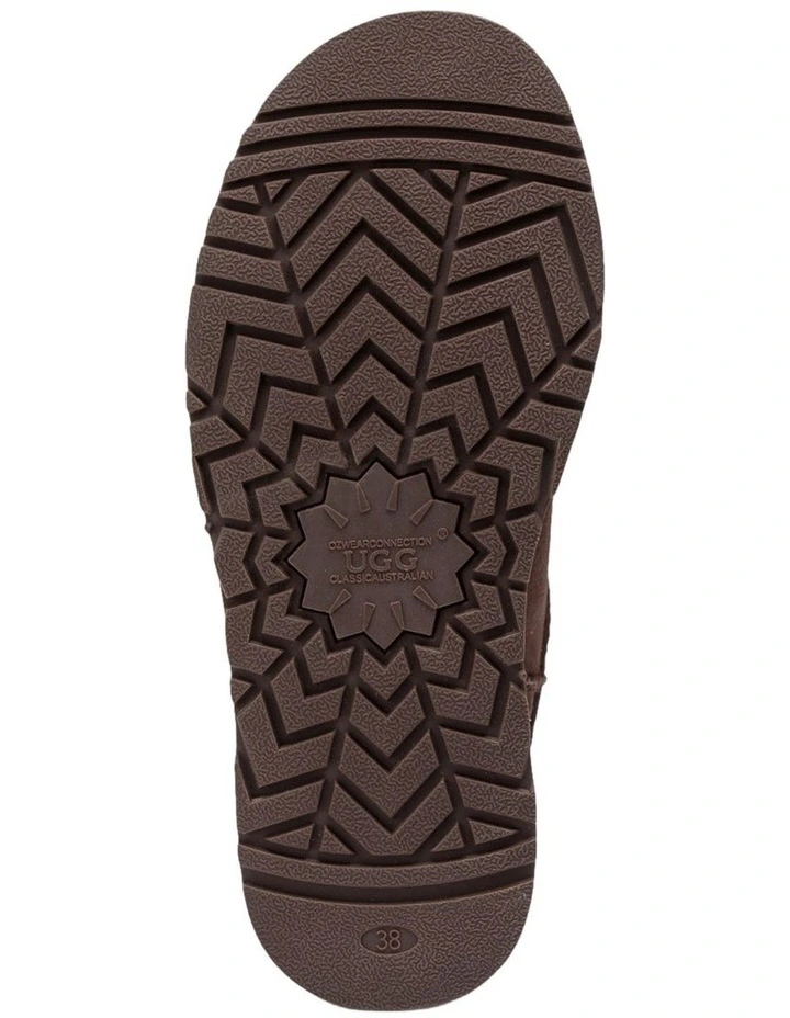 Classic Platform Ultra Mini Boots in Chocolate image 7