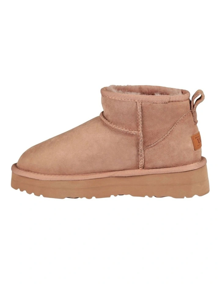 Classic Platform Ultra Mini Boots in Brown image 4