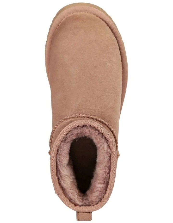 Classic Platform Ultra Mini Boots in Brown image 5