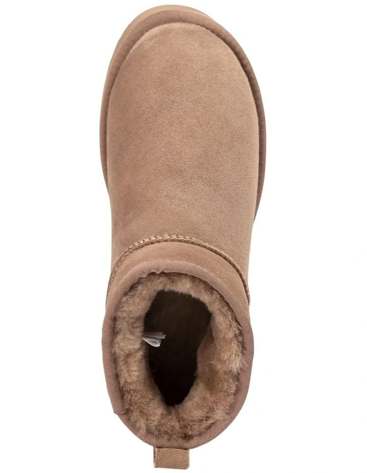 Classic Platform Ultra Mini Boots 5cm in Brown image 5