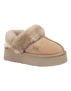 Platform Slipper 4.5cm in Brown