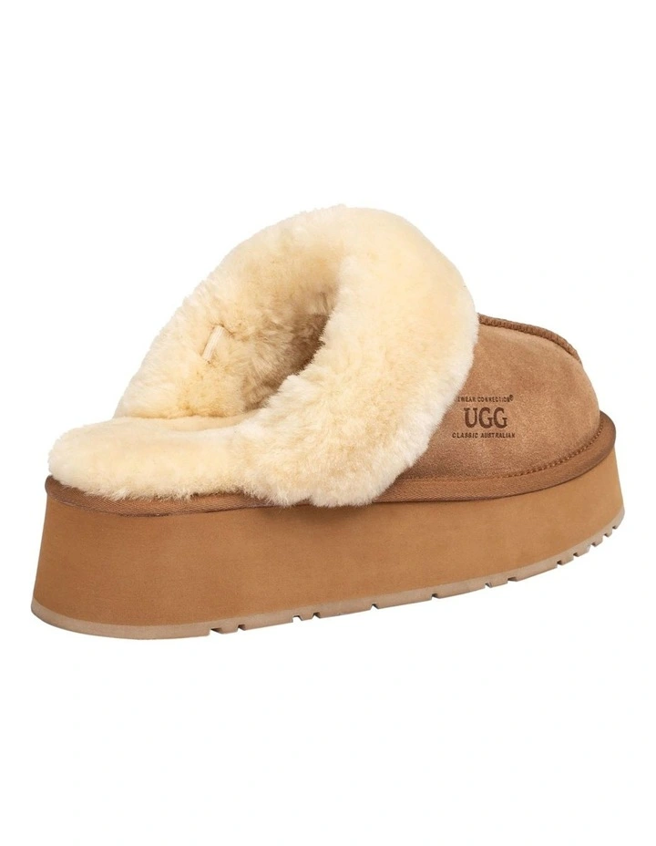 Platform Slipper 4.5cm in Chestnut image 4