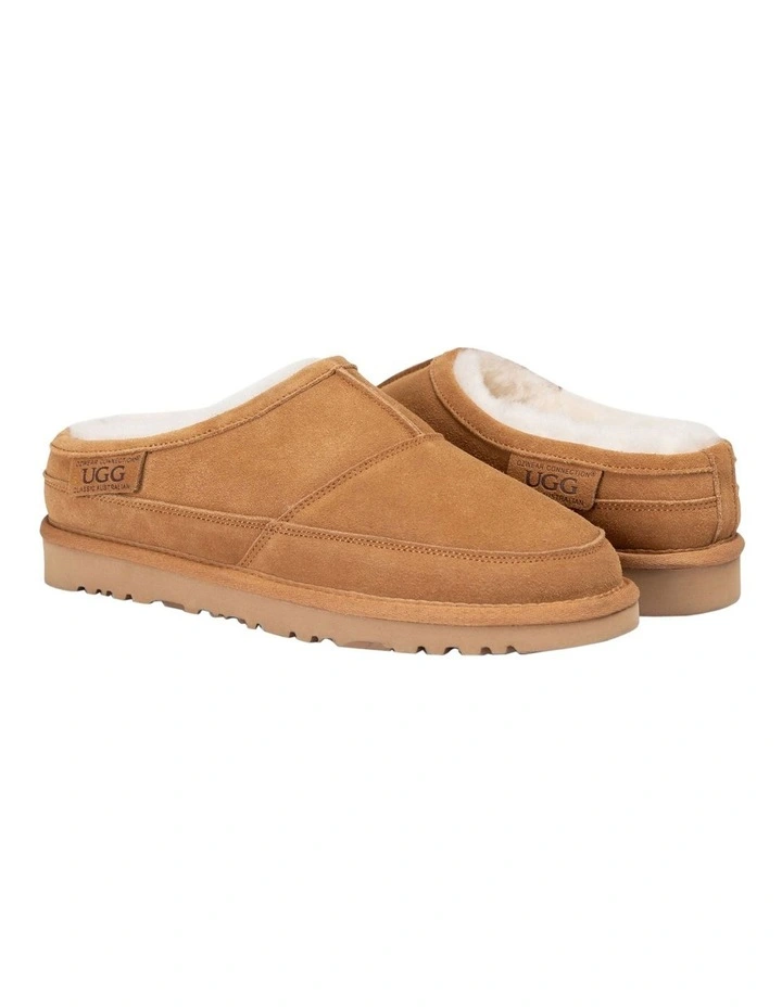 Carter Slip-On Slippers in Chestnut image 2