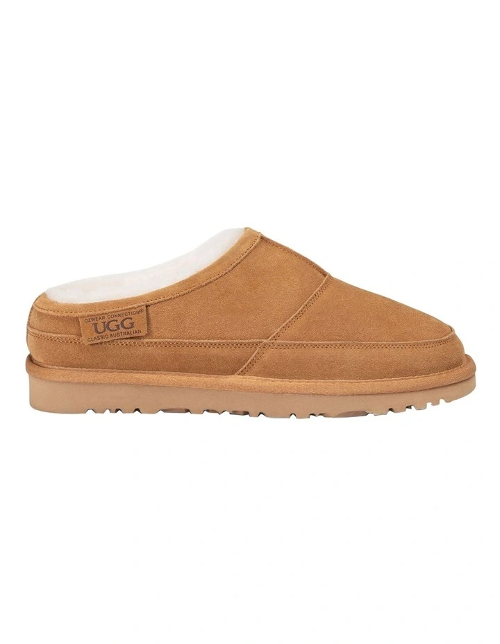 Carter Slip-On Slippers in Chestnut image 3