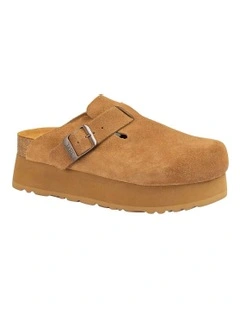 Ugg Women Aussie Platform Soft Footbed Sandals in Tan