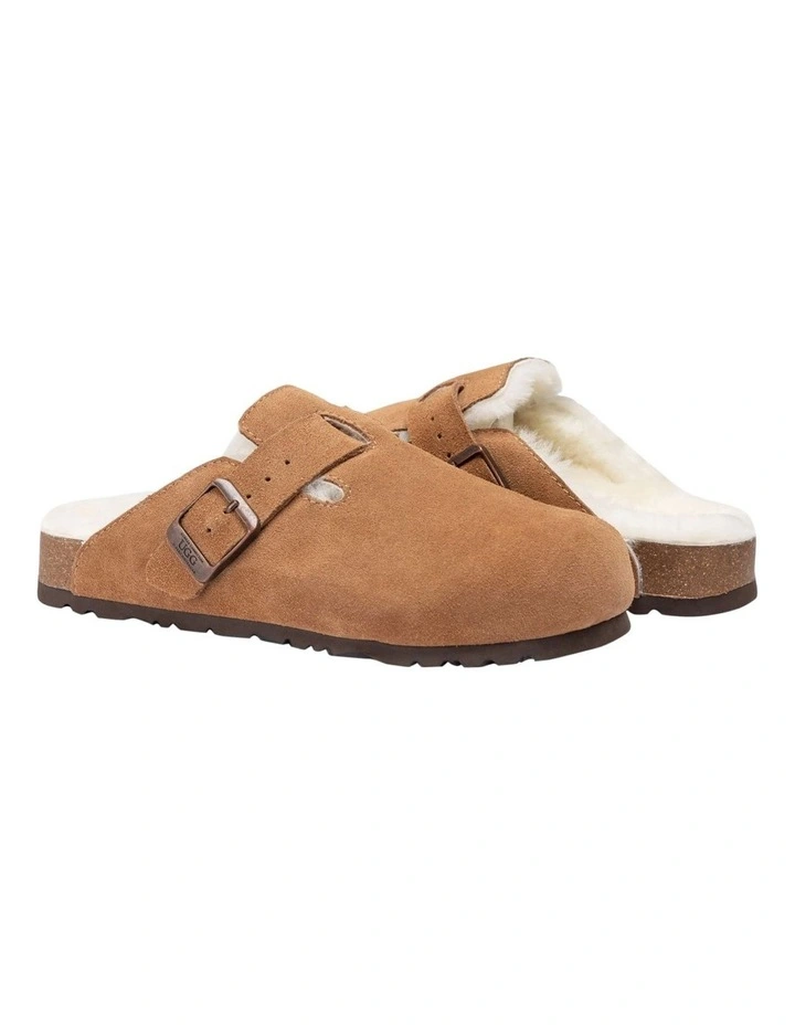 Ugg Aussie Shearling Soft Footbed Sandals in Tan image 2