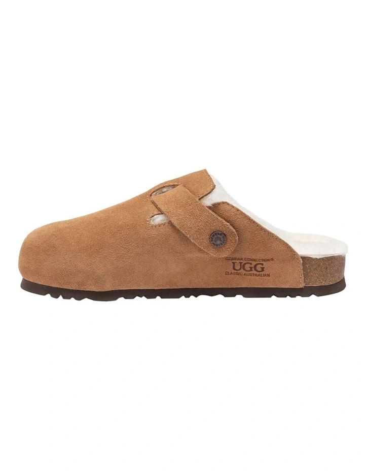 Ugg Aussie Shearling Soft Footbed Sandals in Tan image 5