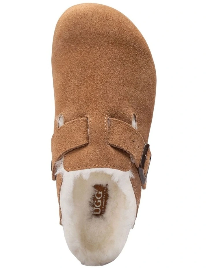 Ugg Aussie Shearling Soft Footbed Sandals in Tan image 6