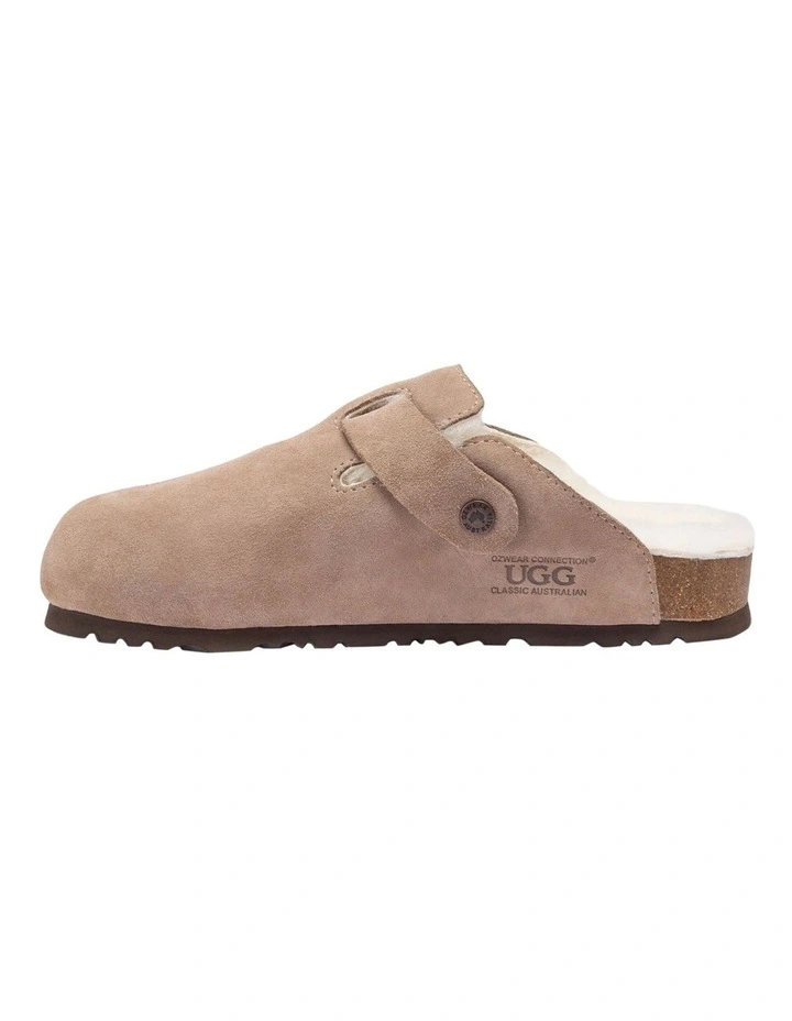 Ugg Aussie Shearling Soft Footbed Sandals in Taupe image 5