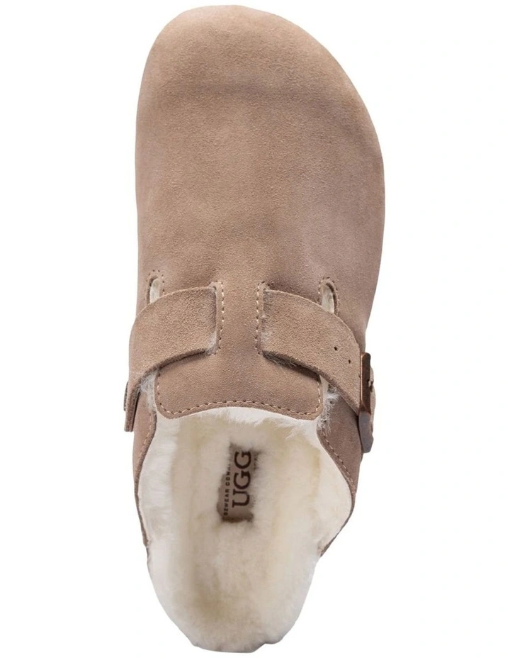Ugg Aussie Shearling Soft Footbed Sandals in Taupe image 6