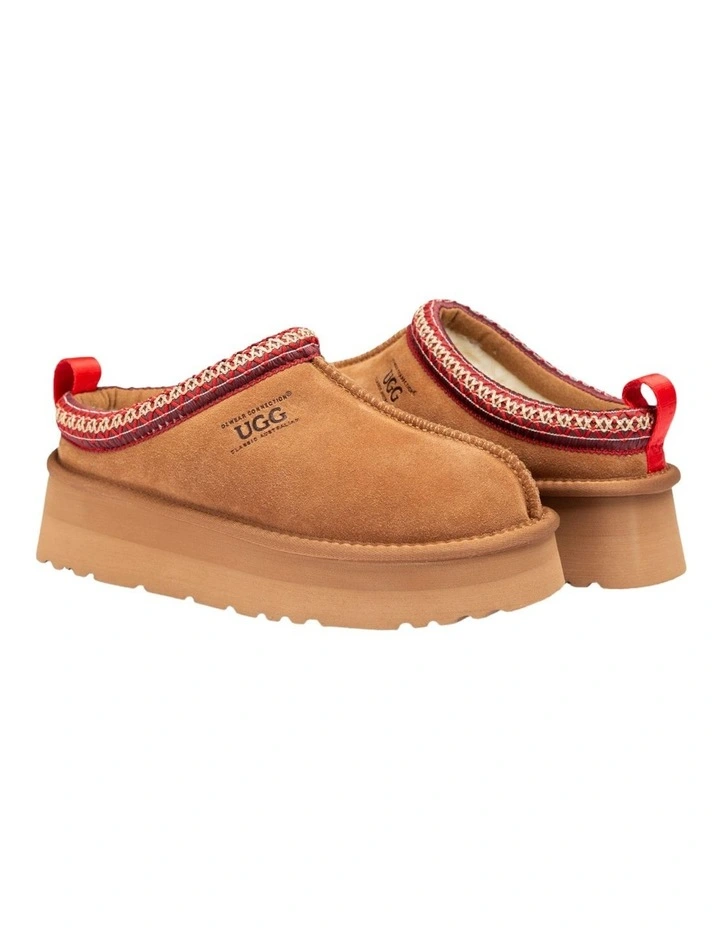 Sydney Platform Slipper in Chestnut Red image 2