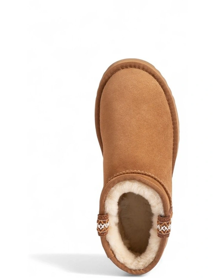 Sydney Platform Ultra Mini Boots in Chestnut image 4