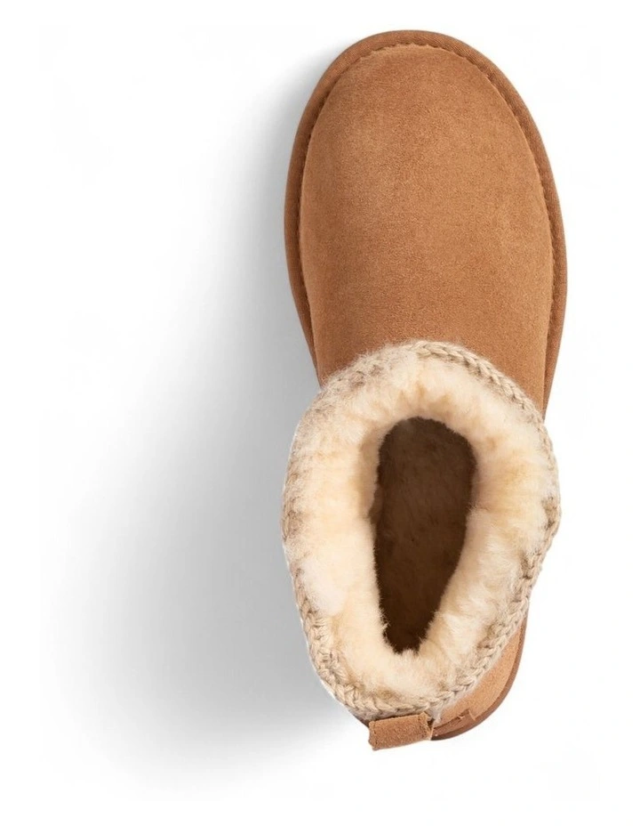 Eskimo Platform Mini Boots in Chestnut image 4