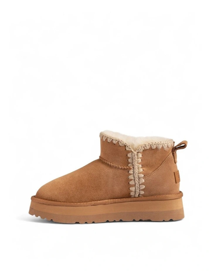 Eskimo Platform Mini Boots in Chestnut image 6