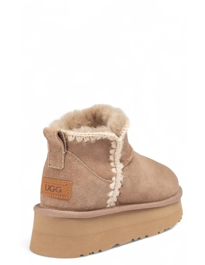 Eskimo Platform Mini Boots in Brown image 4