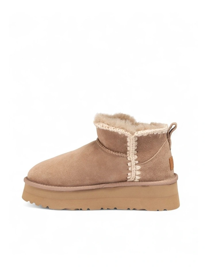 Eskimo Platform Mini Boots in Brown image 5