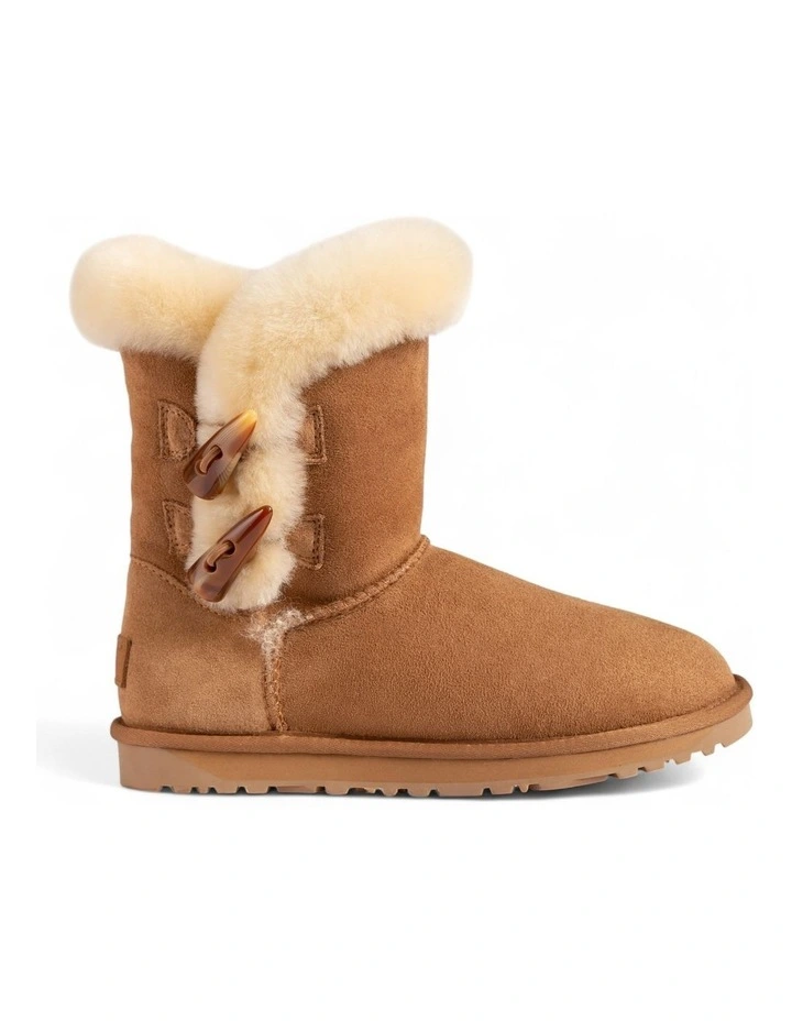 Horns Button Boots in Chestnut image 3